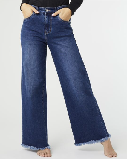 EVERSTRETCH STRAIGHT ANKLE WITH CONTRAST BOTTOM JEAN