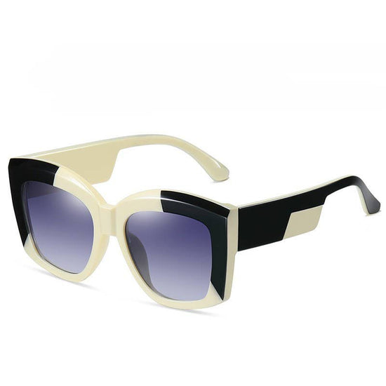 MKS America - New stylish Black and Ivory Colorblock stereo frame sunglasses