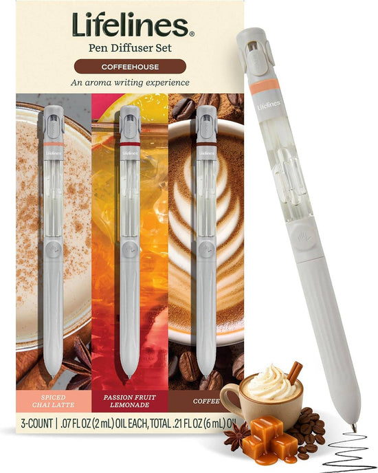 Lifelines Yummy Pen Diffuser Set - CoffeeHouse - 3 PK