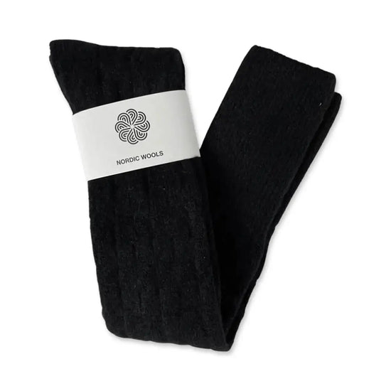Nordic Woods Socks Over The Knee - Black - Women&