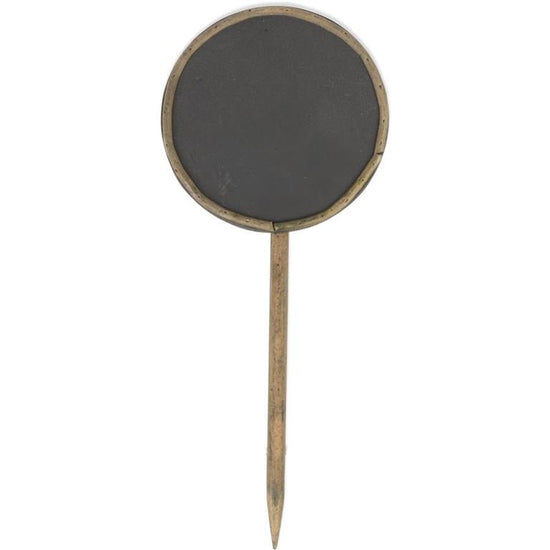 K & K Interiors 12 Inch Round Chalkboard Pick Stake