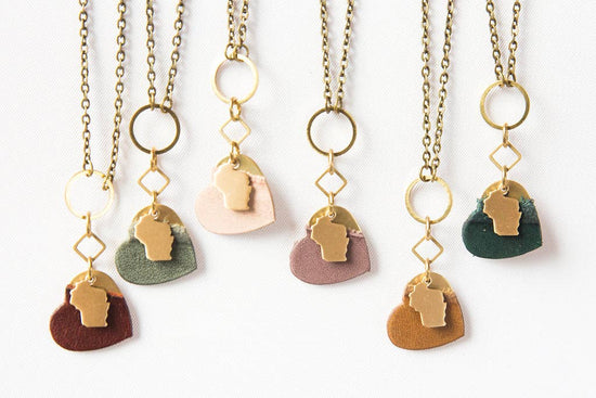 Permanent Baggage 18" Heart State Necklace