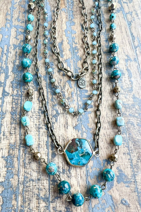 Dylan Designs - Janet Necklace Turquoise