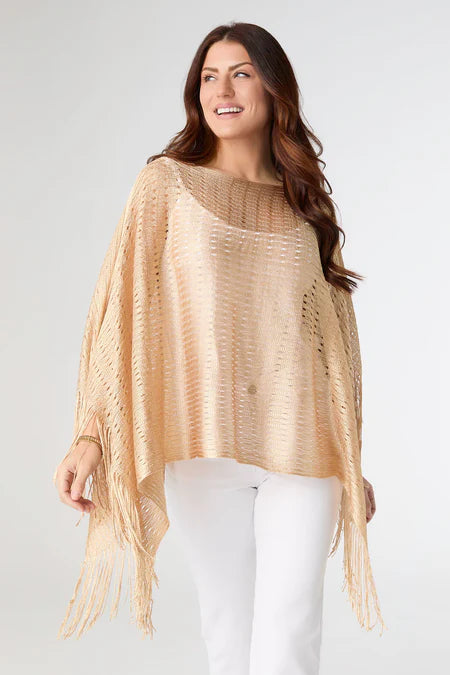 Coco & Carmen Charlotte Wrap with Lurex Golden