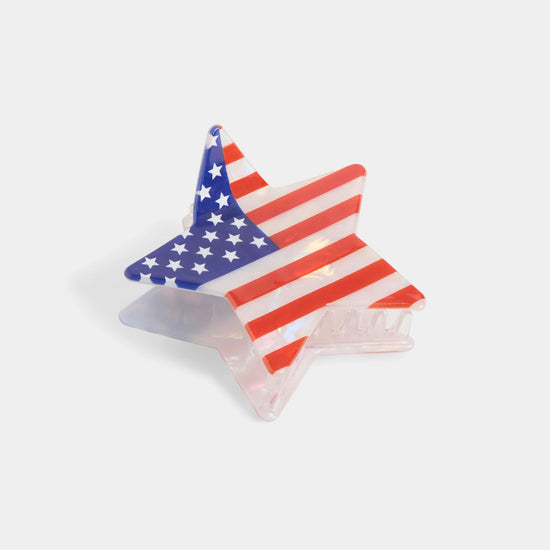 Coco and Carmen Patriotic Emblem Hair Clips