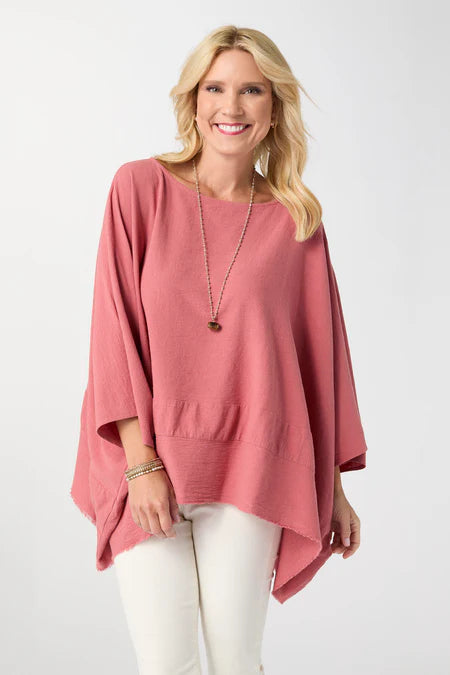 Coco & Carmen Peyton Frayed Edge Poncho