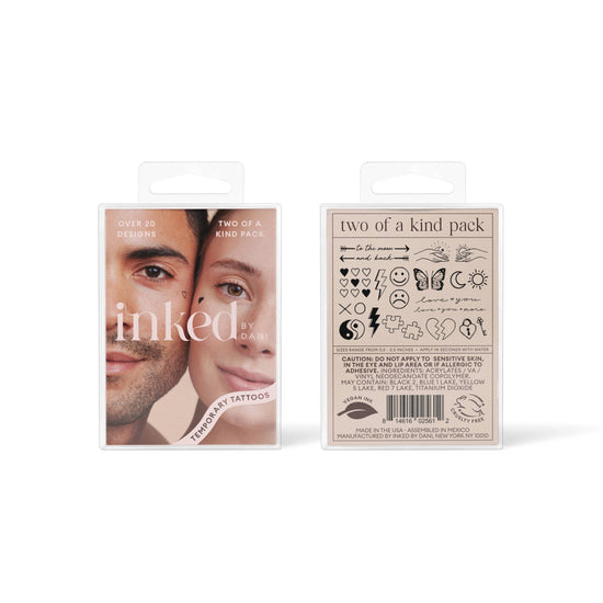 Inked by Dani Two of A Kind Temporary Tattoo Pack