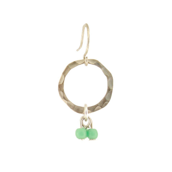 Baked Beads Bead Dangle Hoop Earring