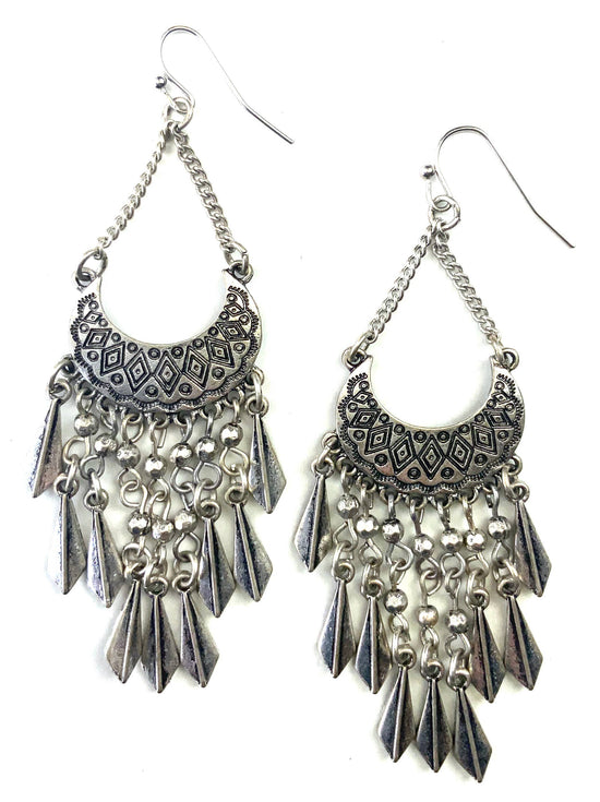 Lost and Found Shower Chandelier On Wire Dangle Earrings