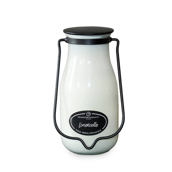 Milkhouse Candle Company 14 oz Milkbottle Candle: Limoncello
