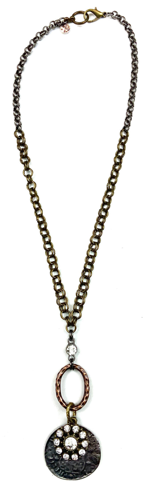 Lost and Found Short Simple On Chain w/Coin & Bling Necklace