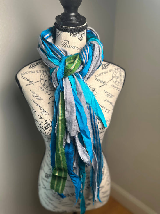 The Curated Raven Fringe Scarf - Ferris