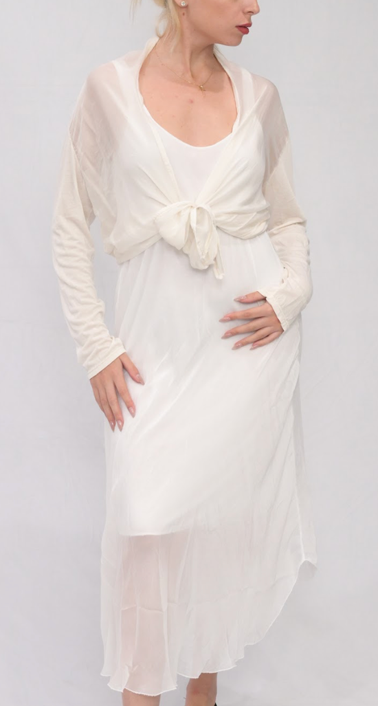 Merci Marie Silk Crop Jacket