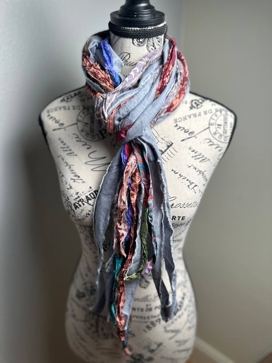 The Curated Raven Fringe Scarf My Gypsy Soul