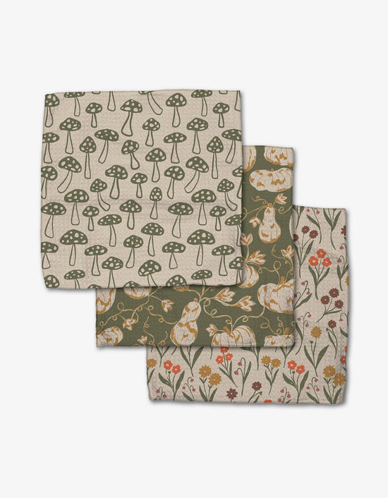 Geometry Woodland Trail Dishcloth Set