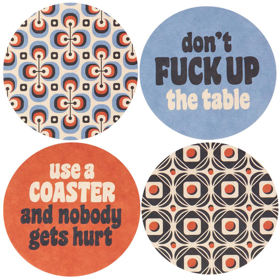 Questionables  Sassy Use A Coaster Coaster Set