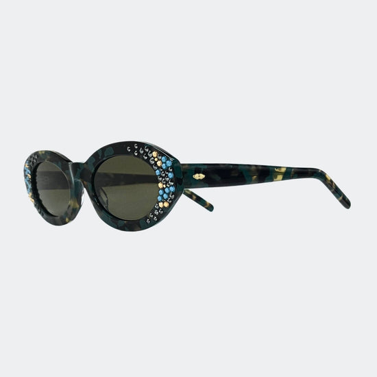 Jimmy Crystal New York - ZINNIA  OVAL SUNGLASSES