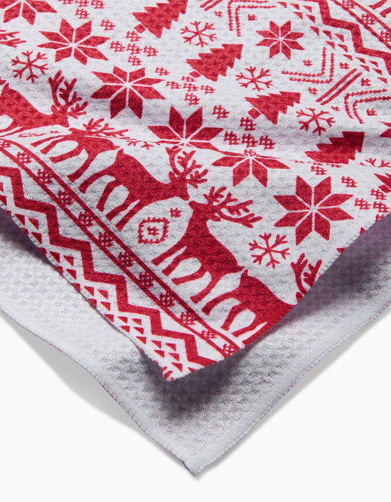 Geometry Christmas Jumper Tea Towel