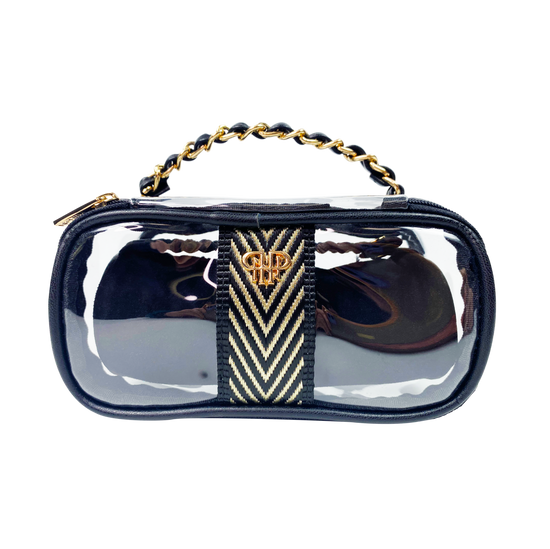 PurseN - Bombshell Bangle Bar with Handle -  Gold Chevron