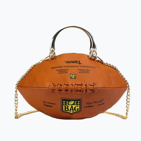 MKS America - Funny game football rugby ball shape crossbody bag