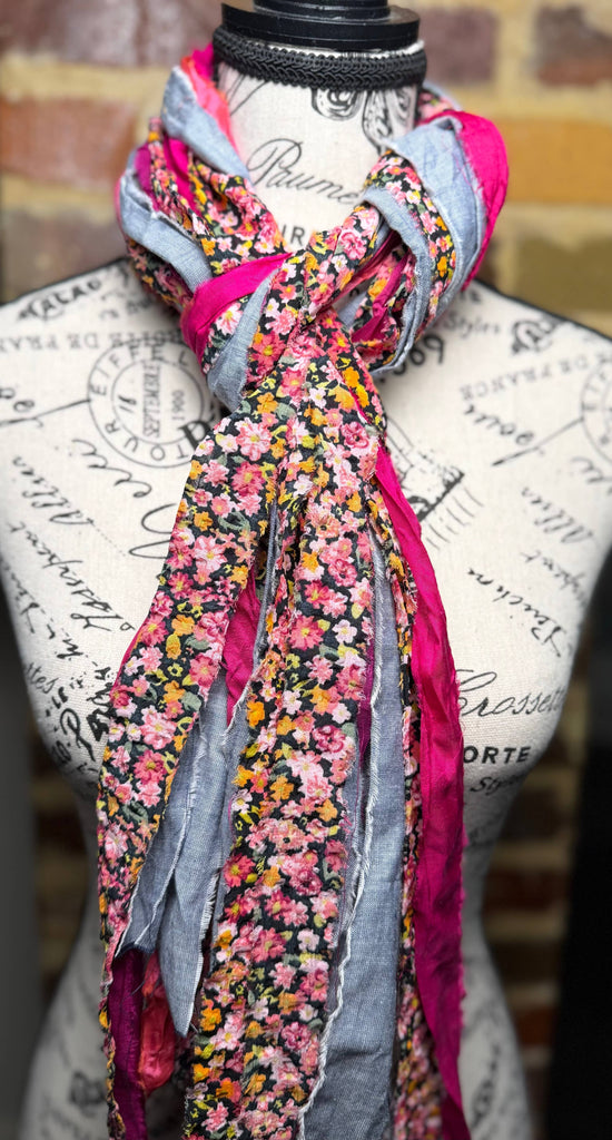 The Curated Raven Fringe Scarf - Wonderland