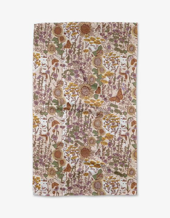 Geometry Fall Forest Tea Towel