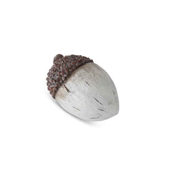 K&K Interiors 3.5 Inch Resin Woodgrain Acorn w/Glitter Top