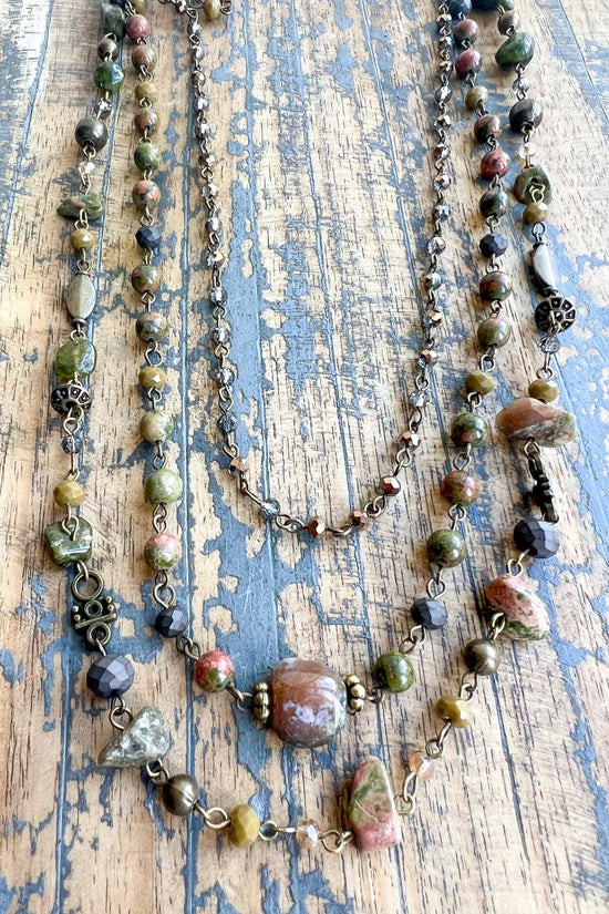 Dylan Designs - Medina Necklace Unakite