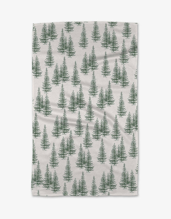 Geometry Christmas Forest Tea Towel