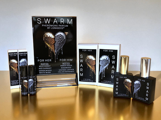 Lorabees - SWARM (FOR HER & FOR HIM) Pheromone Perfume Roller or Spray