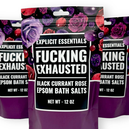 Explicit Essentials Fu**ing Exhausted Bath Salts 12oz Bag