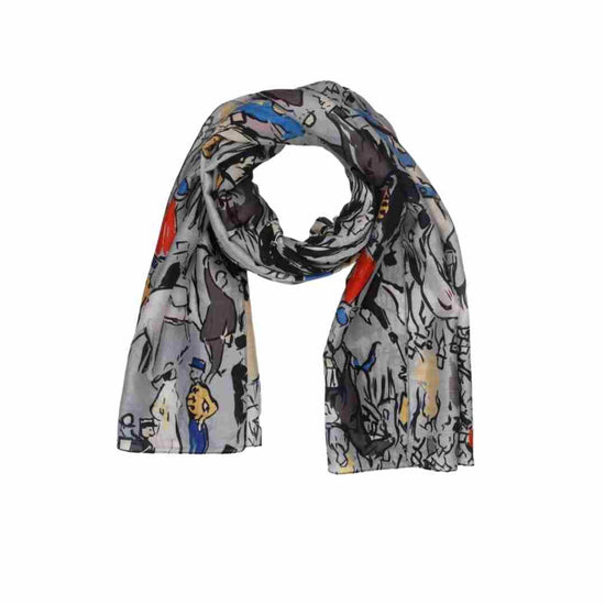 Namaskar Abstract Cotton Modal Designer Scarf