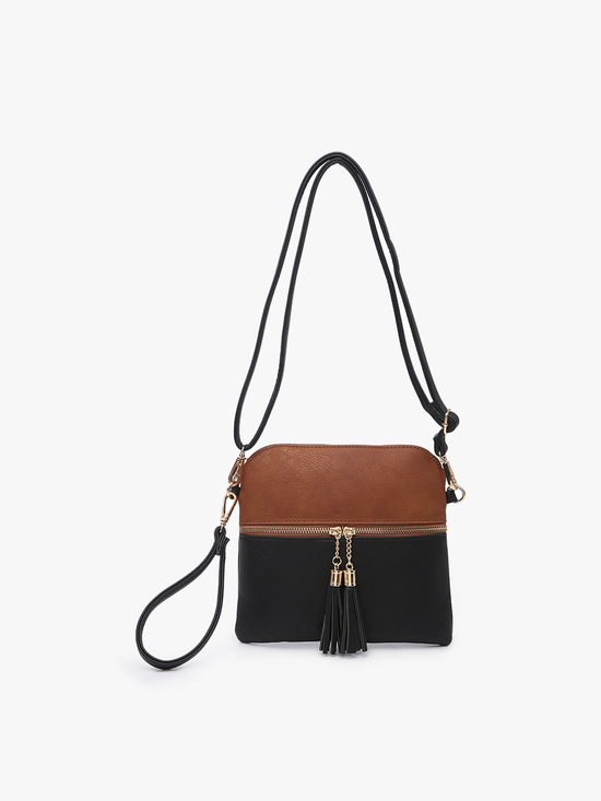 Jen & Co. Tara Double Zip Crossbody Bag/Wristlet