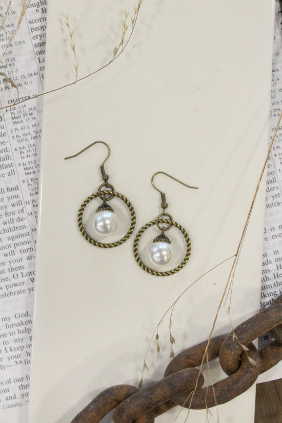 The Primitive Peddler, Inc. Finding Peace In The Storm Earrings