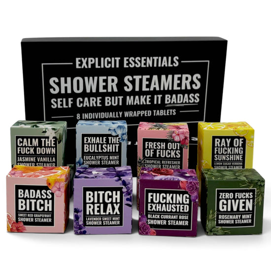 Explicit Essentials - Shower Steamer Sample Gift Box Set of 8