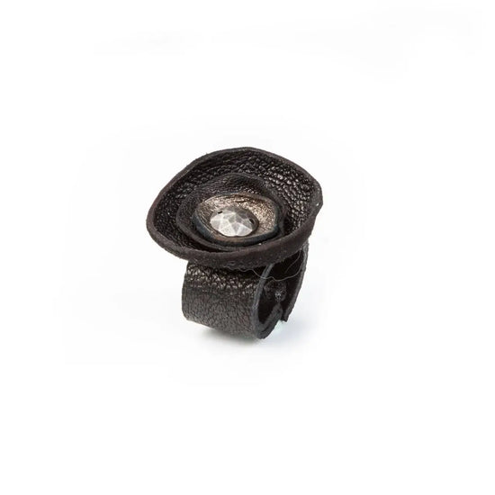 The Dark - Obscura Bloom Leather Ring
