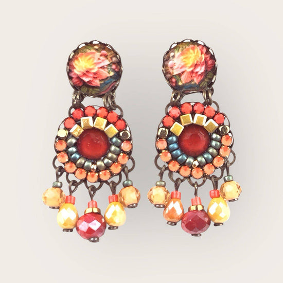Melizi Jewelry Ekhi crystal earrings Handmade in Spain