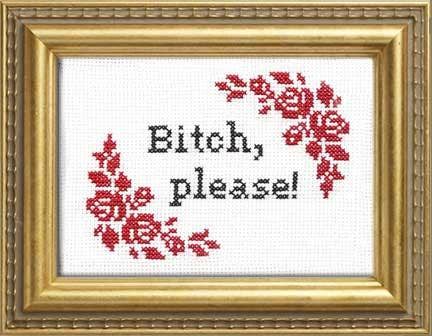 Subversive Cross Stitch Bitch, Please