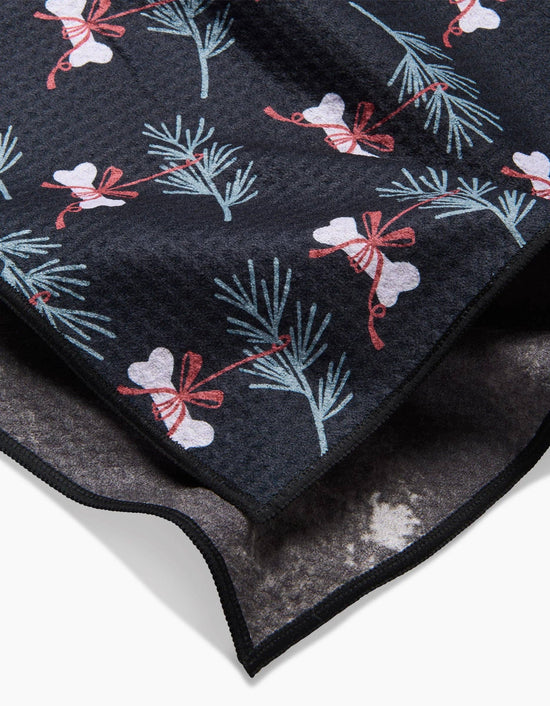 Geometry Bones For Christmas Paw Towel