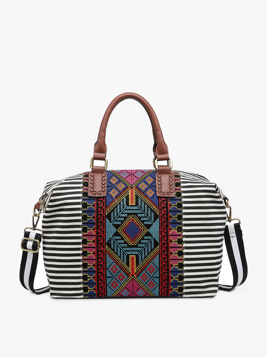 Jen & Co. - JoJo Two-Tone Satchel w/ Guitar Strap