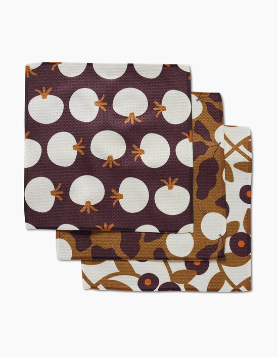 Geometry Bold Fall Dishcloth Set