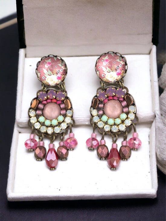 Melizi Jewelry NAREE CRYSTAL EARRINGS Handmade in Spain