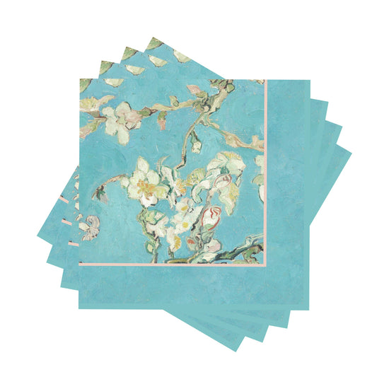 RainCaper Cocktail Beverage Napkins - van Gogh "Almond Blossom"