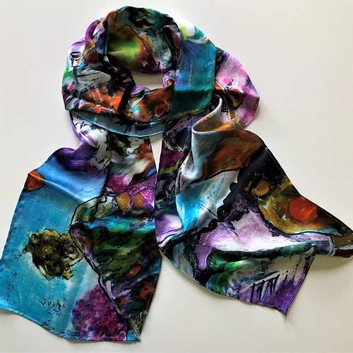 Nina J Women of the World Silk Scarf