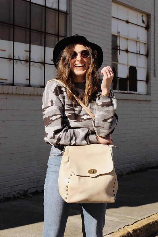 Jen & Co. Bex Distressed Backpack