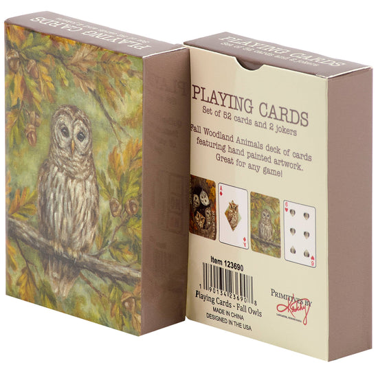 Primitives by Kathy - Fall Owls Playing Cards