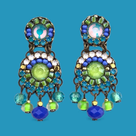Melizi Jewelry Thalassa crystal earrings Handmade in Spain