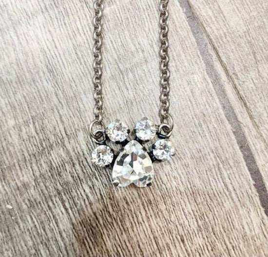 Rachel Marie Designs Crystal Paw Necklace