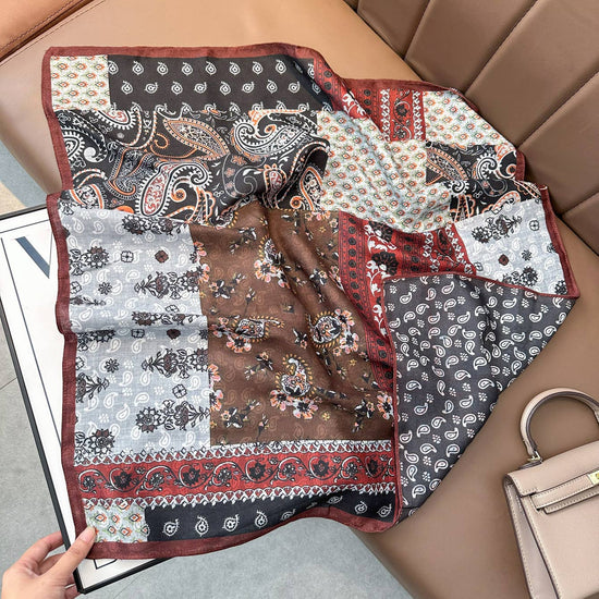MKS America - Double Sided Western Paisley Bandana Square Scarf Wild Rags