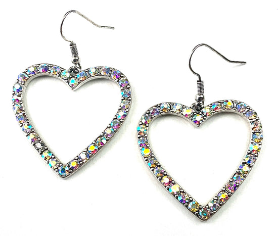 Lost and Found BLING HEART PINK Earrings